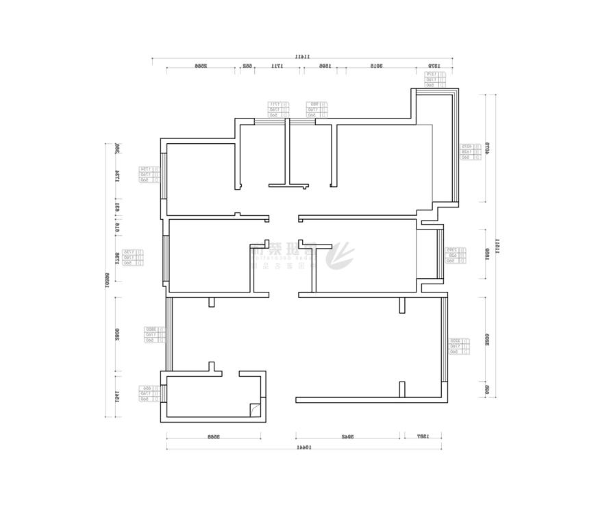 蓝光公园华府,现代风格,结构图